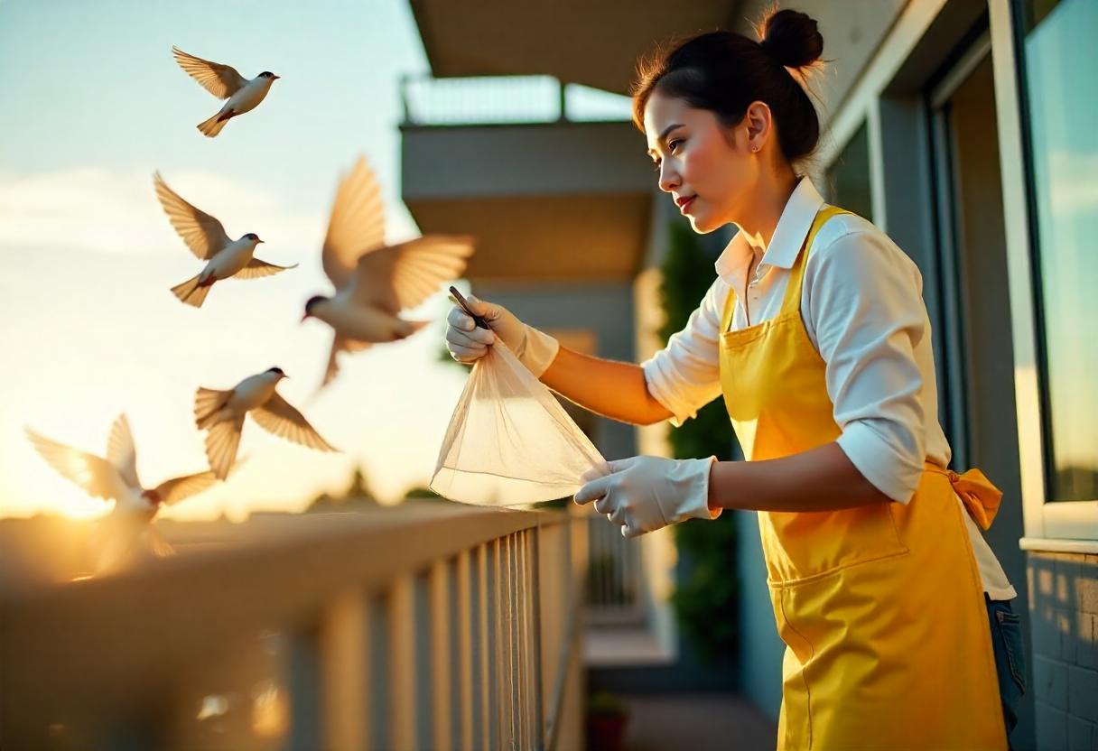 Balcony and Bird Poop Cleaning